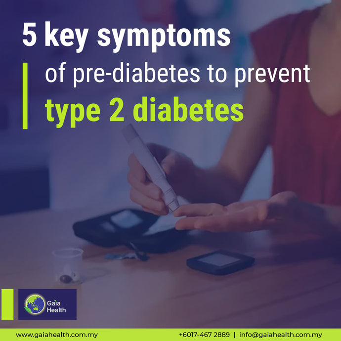 Identify key symptoms of pre-diabetes to prevent type 2 diabetes