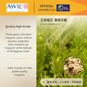 AWIL Multifunction Heat Therapy Bianstone Device/ Ai Jiu Gua Sha/ Moxibustion/ Massage (with mugwort) Dispel damp